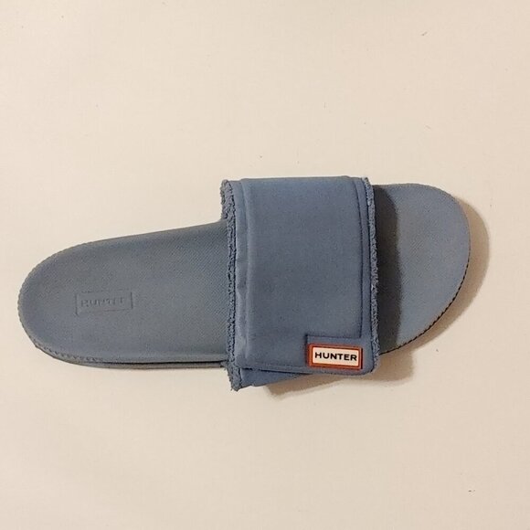 HUNTER Women's Original Adjustable Lightweight Slider BLUE Size 10 UK 8 EU 41 - Picture 9 of 10